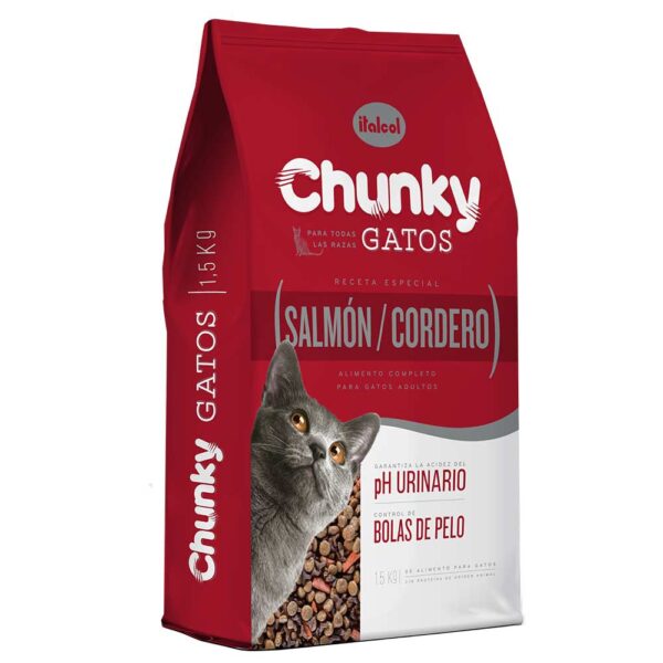 Chunky gato salmon y cordero