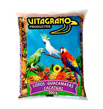 mixtura loros y cacatuas vitagrano