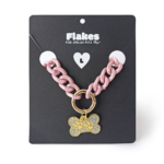 collar flakes bling bling perro